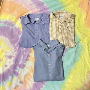 Bundle of long sleeve collared dress / work shirts